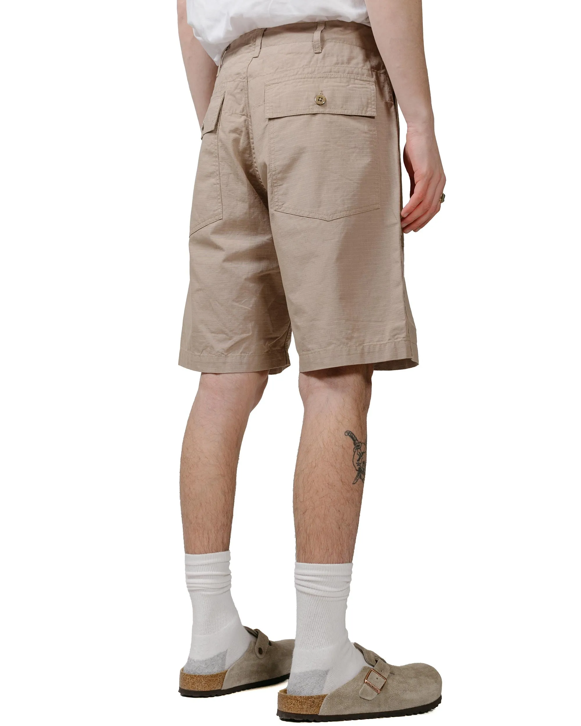 Engineered Garments Fatigue Short Khaki Cotton Ripstop