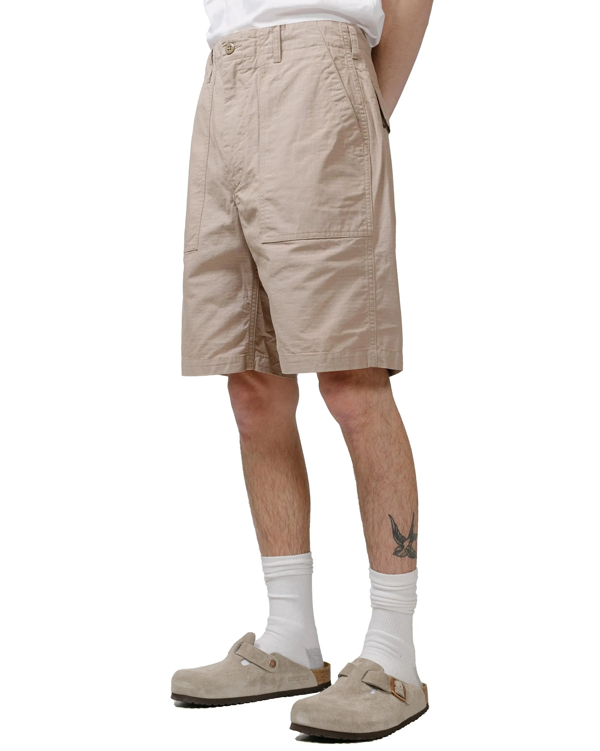 Engineered Garments Fatigue Short Khaki Cotton Ripstop