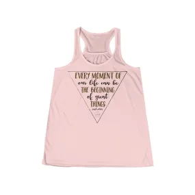 Every Moment Women's Flowy Racerback Tank