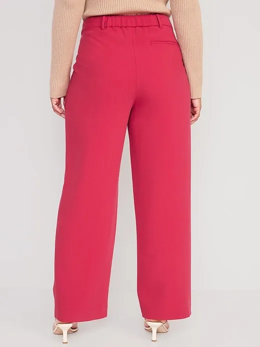 Extra High-Waisted Taylor Wide-Leg Trouser Pants