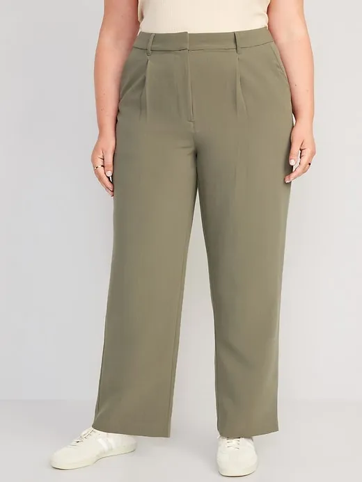 Extra High-Waisted Taylor Wide-Leg Trouser Pants