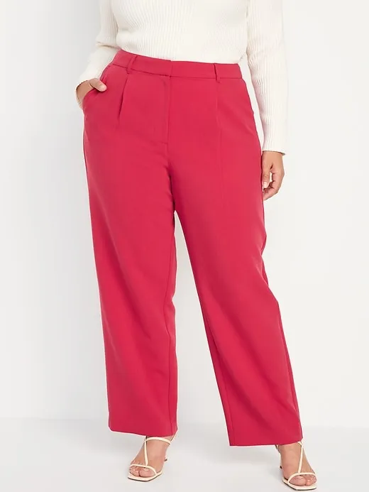 Extra High-Waisted Taylor Wide-Leg Trouser Pants