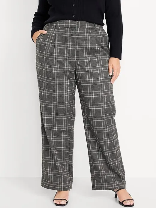 Extra High-Waisted Taylor Wide-Leg Trouser Pants