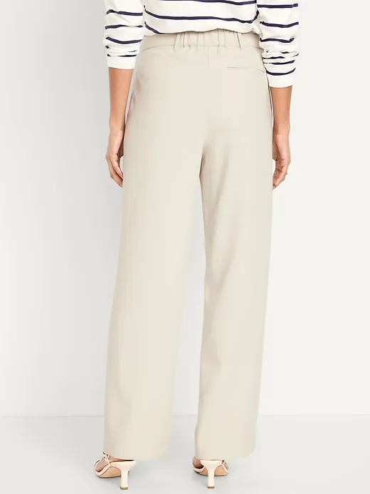 Extra High-Waisted Taylor Wide-Leg Trouser Pants
