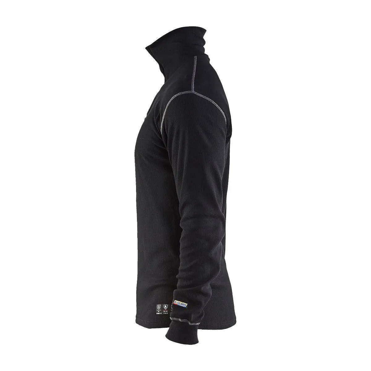 Flame&#x20;Retardant&#x20;Underwear&#x20;Top&#x20;Half&#x20;Zip&#x20;4898&#x20;Zwart&#x20;-&#x20;Bl&#xE5;kl&#xE4;der