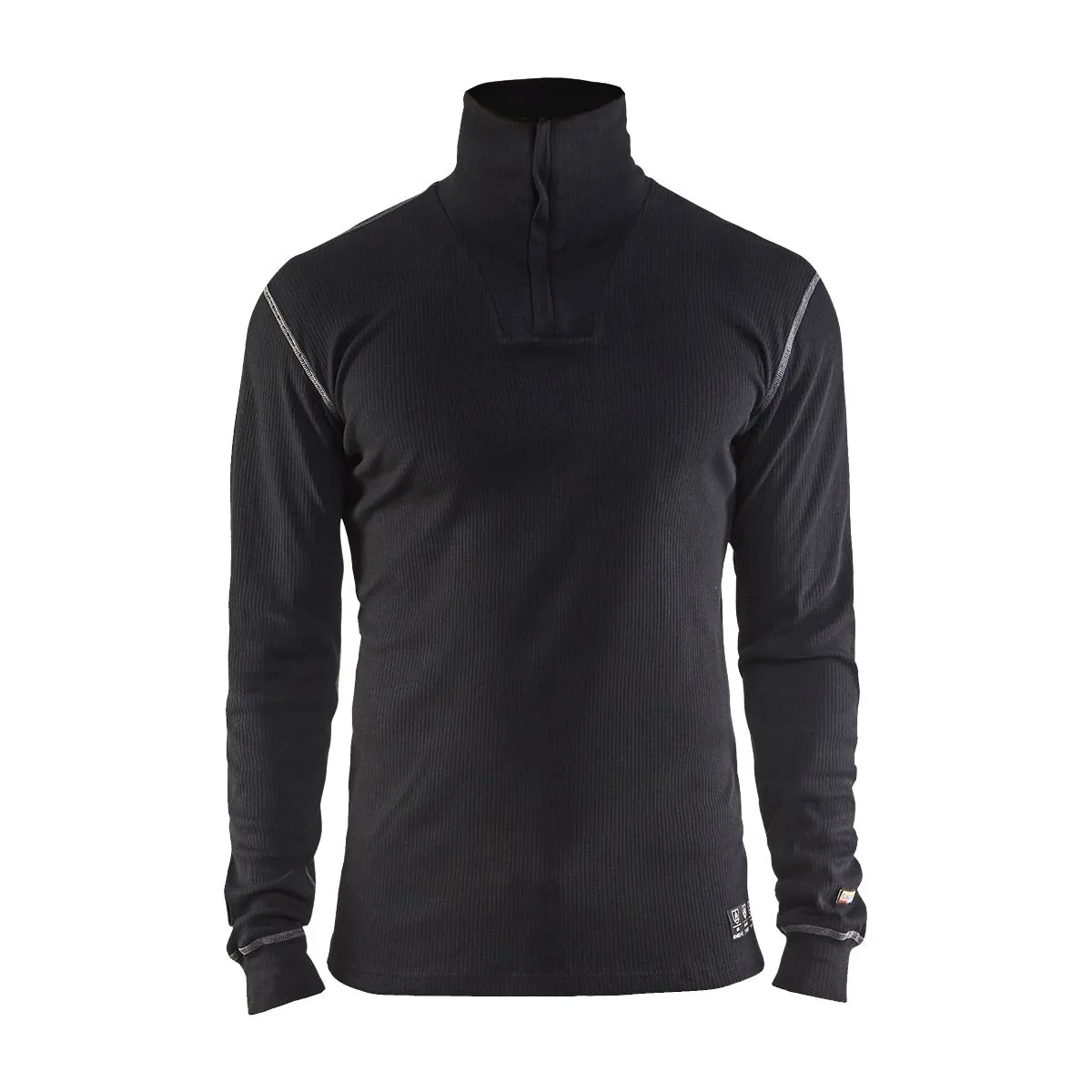 Flame&#x20;Retardant&#x20;Underwear&#x20;Top&#x20;Half&#x20;Zip&#x20;4898&#x20;Zwart&#x20;-&#x20;Bl&#xE5;kl&#xE4;der