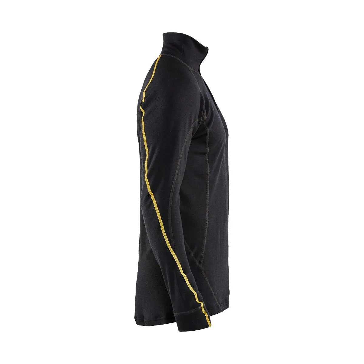 Flame&#x20;Retardant&#x20;Underwear&#x20;Top&#x20;Half&#x20;Zip,&#x20;78&#x25;&#x20;Merino&#x20;Wool&#x20;4796&#x20;Zwart&#x20;-&#x20;Bl&#xE5;kl&#xE4;der