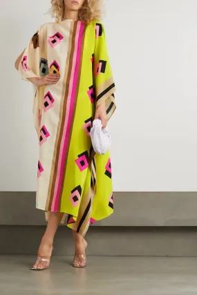 French Moss Kaftan – Breezy and Elegant Long Dress for Women's