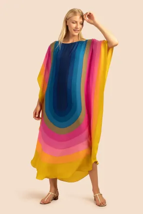 French Moss Kaftan Unique Print, Lightweight Women's Kaftan