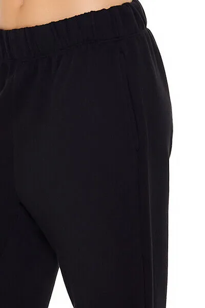French Terry Wide-Leg Pants