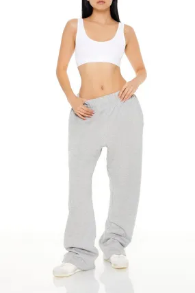 French Terry Wide-Leg Pants