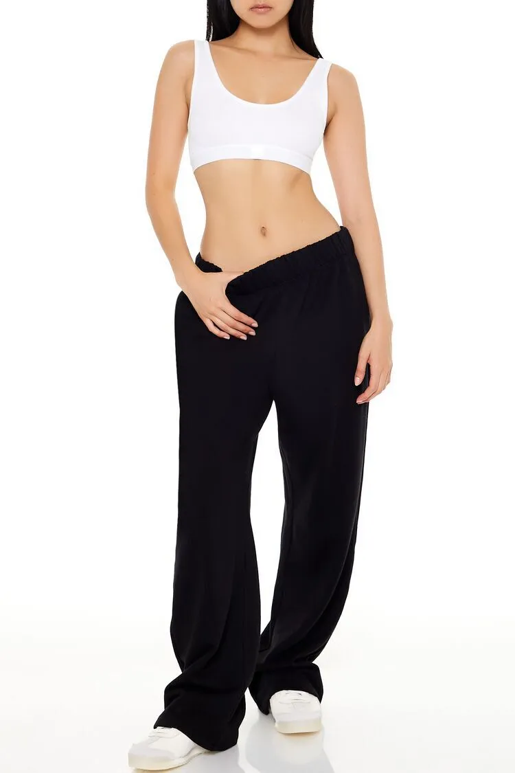 French Terry Wide-Leg Pants