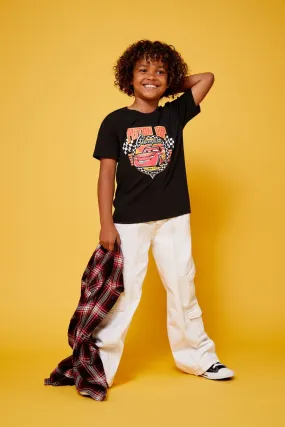 Girls Wide-Leg Cargo Jeans (Kids)