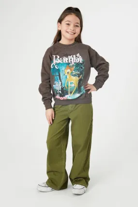 Girls Wide-Leg Utility Pants (Kids)