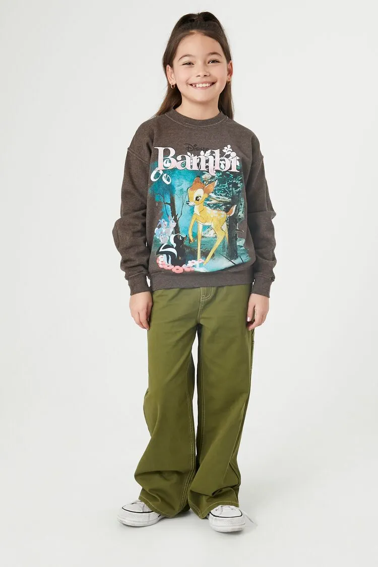 Girls Wide-Leg Utility Pants (Kids)