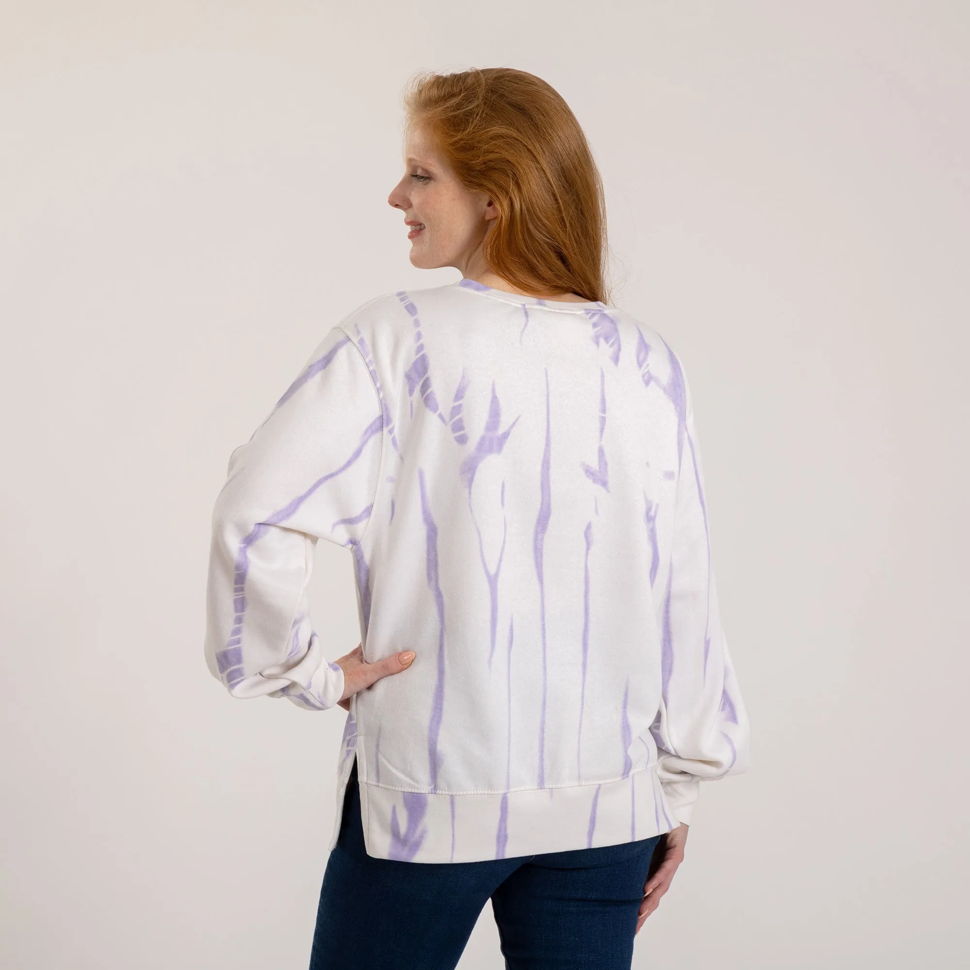 Heart & Paws Tie-Dye Crew Sweatshirt