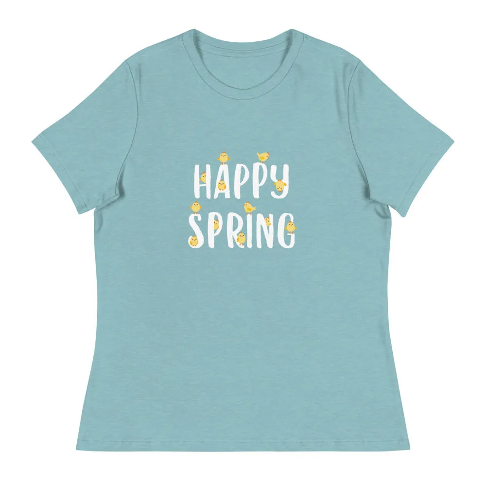 Hello Spring Chicks Women's Relaxed T-Shirt