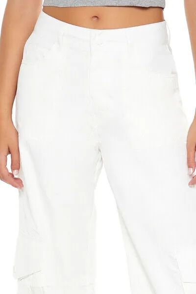 High-Rise Wide-Leg Cargo Pants