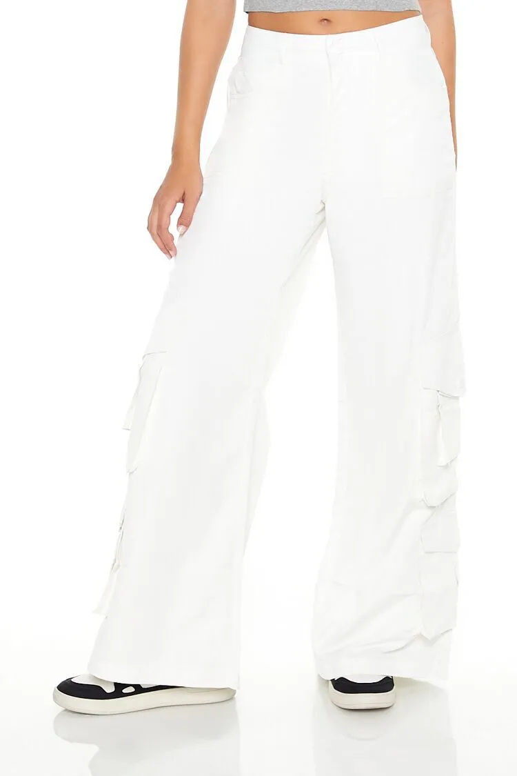 High-Rise Wide-Leg Cargo Pants