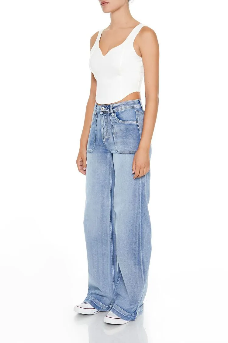 High-Rise Wide-Leg Jeans