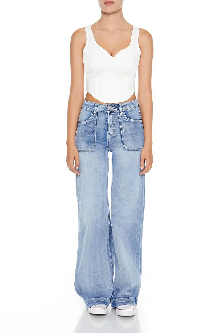 High-Rise Wide-Leg Jeans