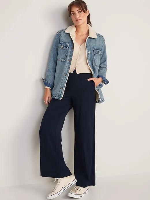 High-Waisted PowerSoft Wide-Leg Pants