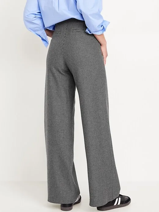 High-Waisted Pull-On Pixie Wide-Leg Pants