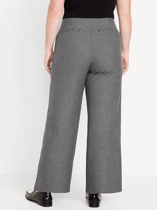 High-Waisted Pull-On Pixie Wide-Leg Pants