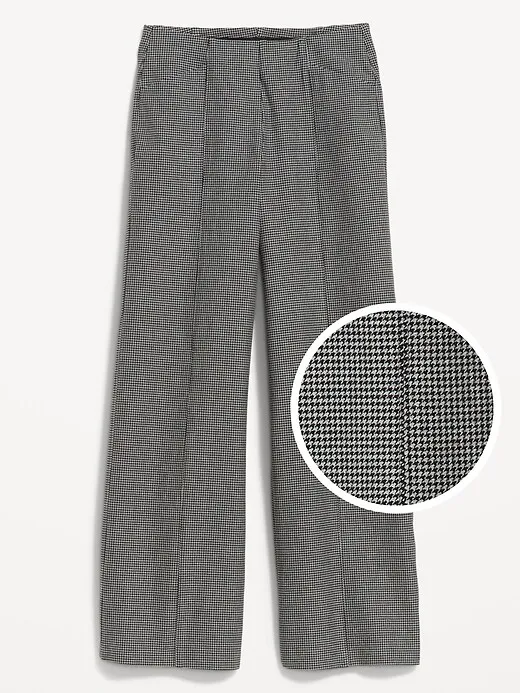 High-Waisted Pull-On Pixie Wide-Leg Pants