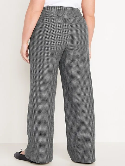High-Waisted Pull-On Pixie Wide-Leg Pants