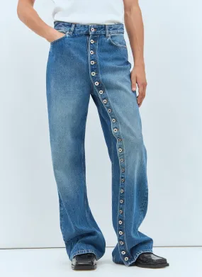 Jean Paul Gaultier Buttoned Leg Jeans