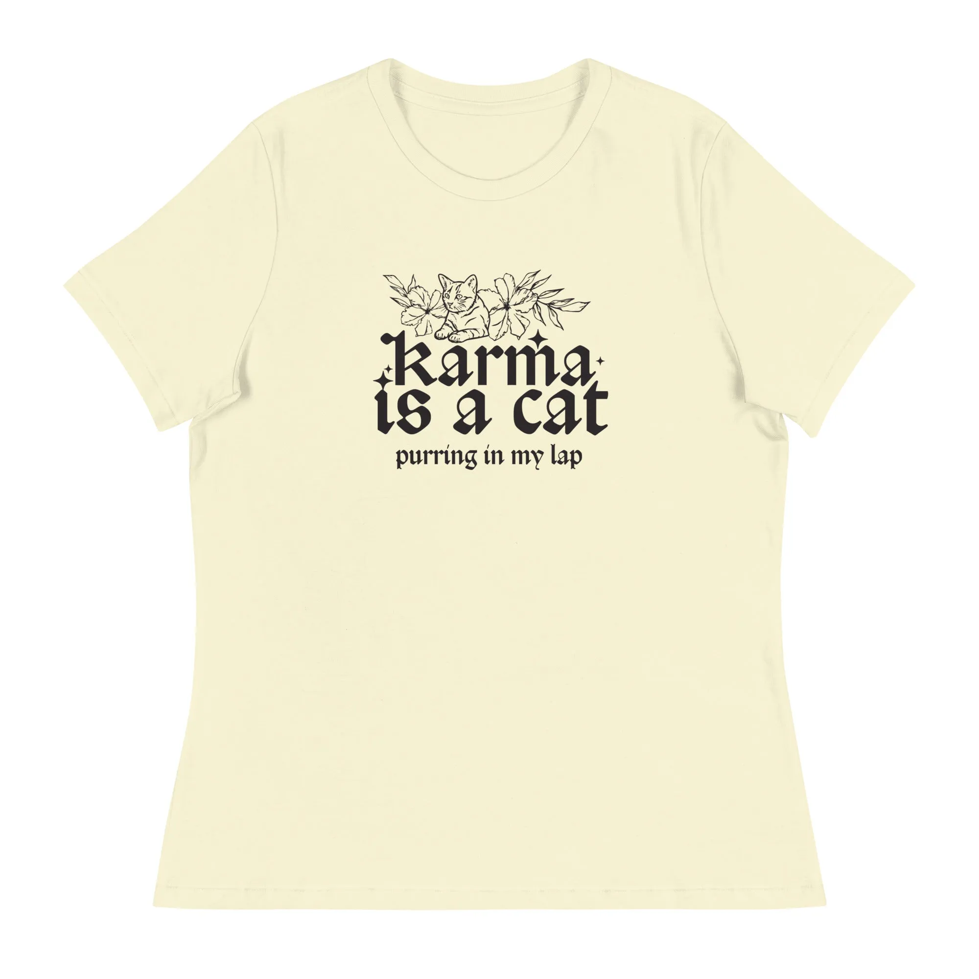 Karma is a Cat Women's Relaxed T-Shirt