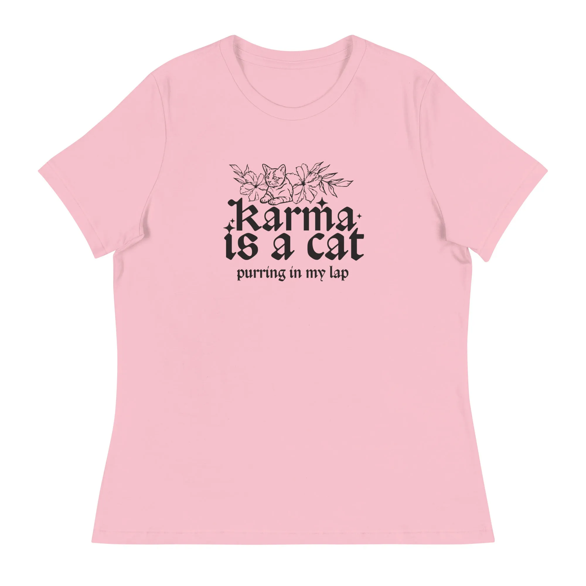 Karma is a Cat Women's Relaxed T-Shirt
