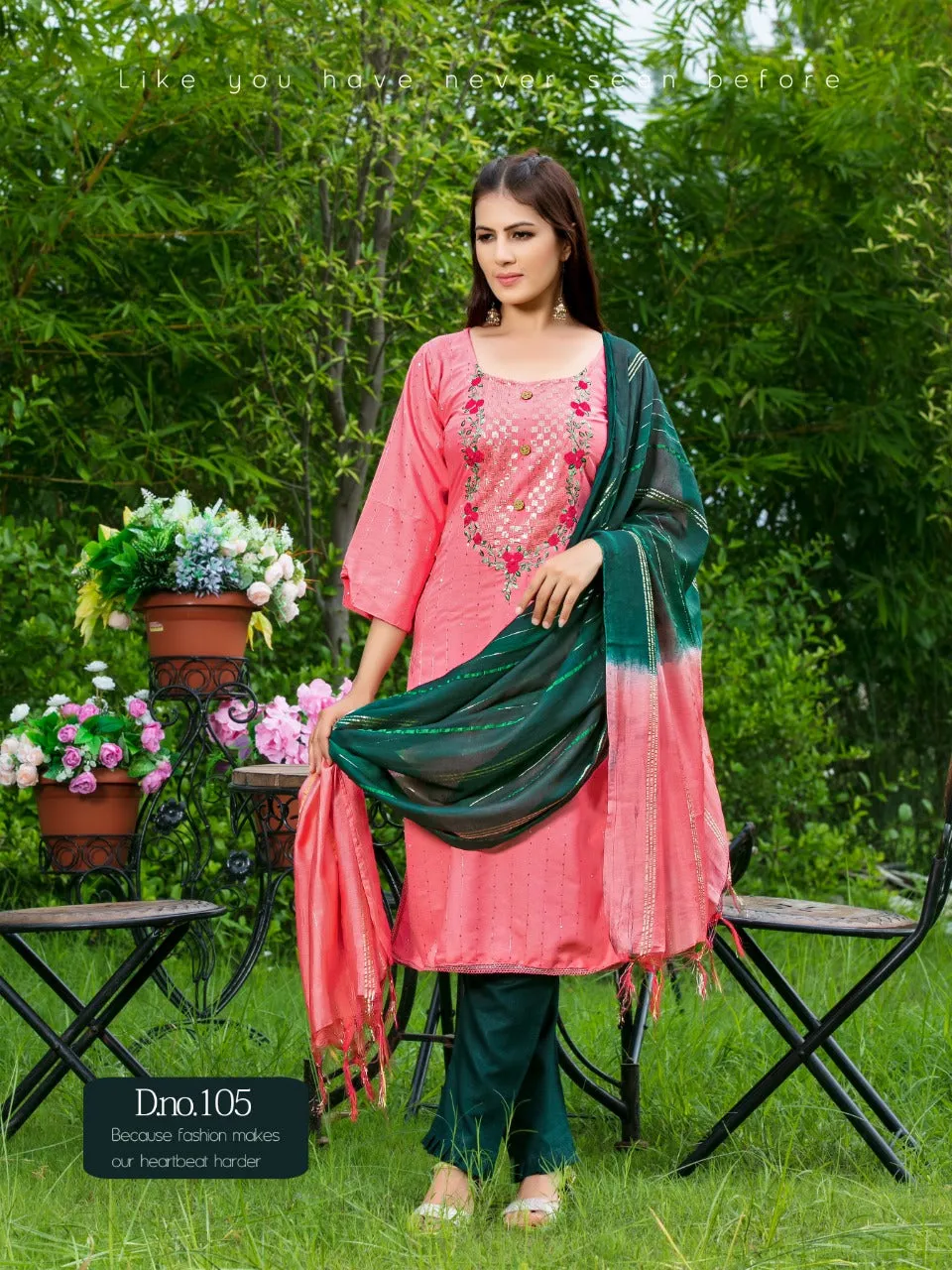 KURTI WITH PENT WITH DUPATTA