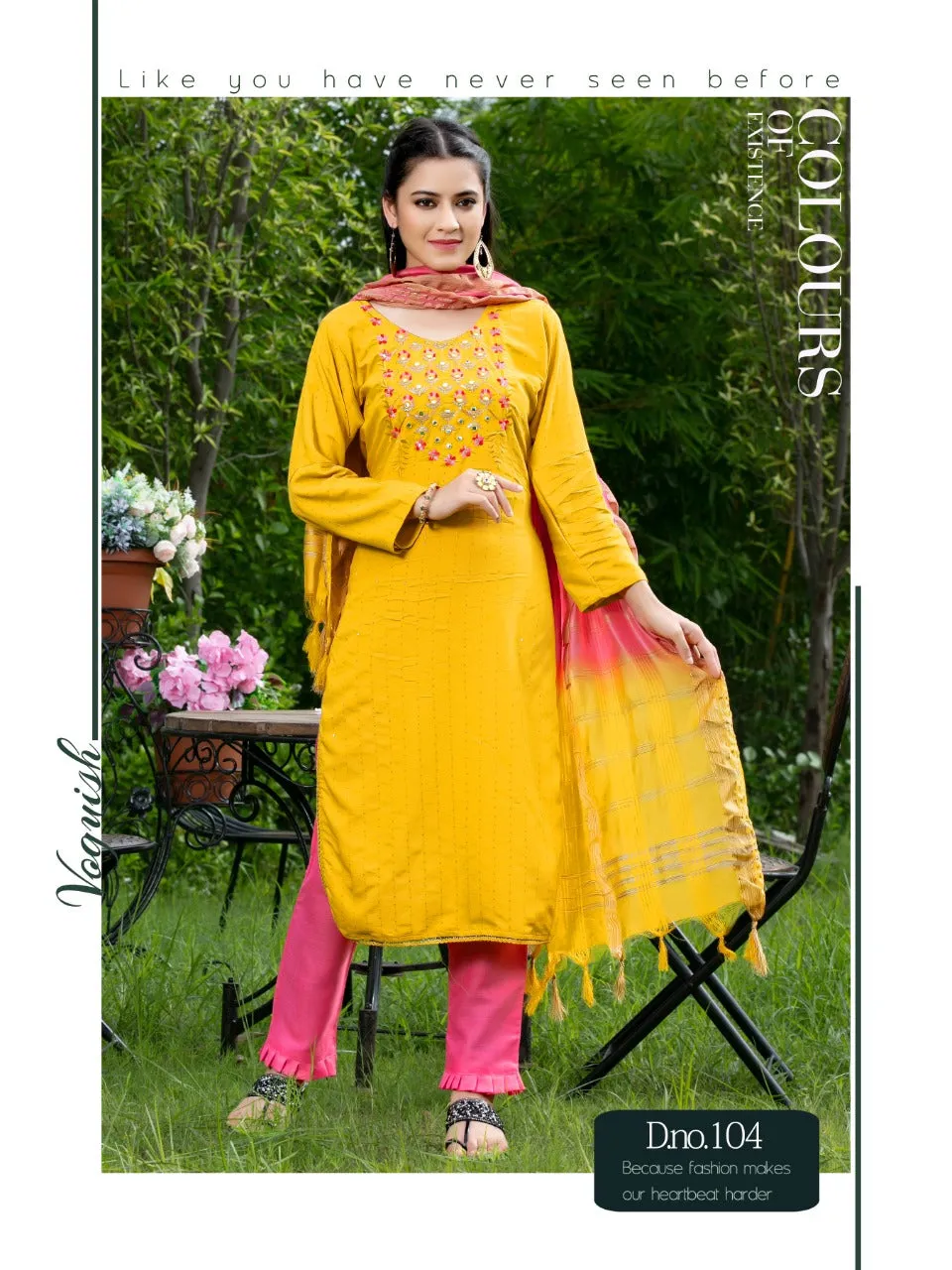 KURTI WITH PENT WITH DUPATTA