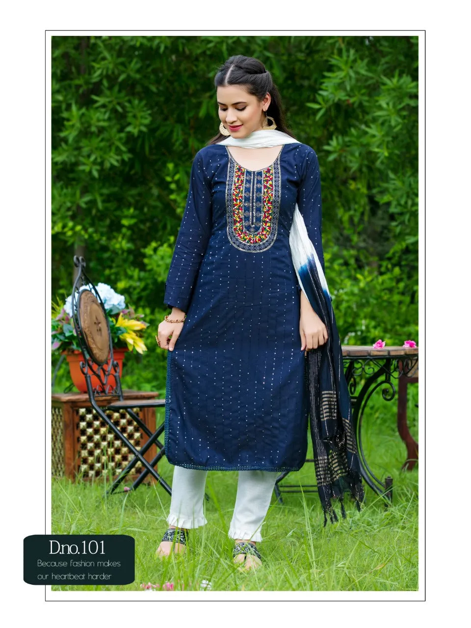 KURTI WITH PENT WITH DUPATTA