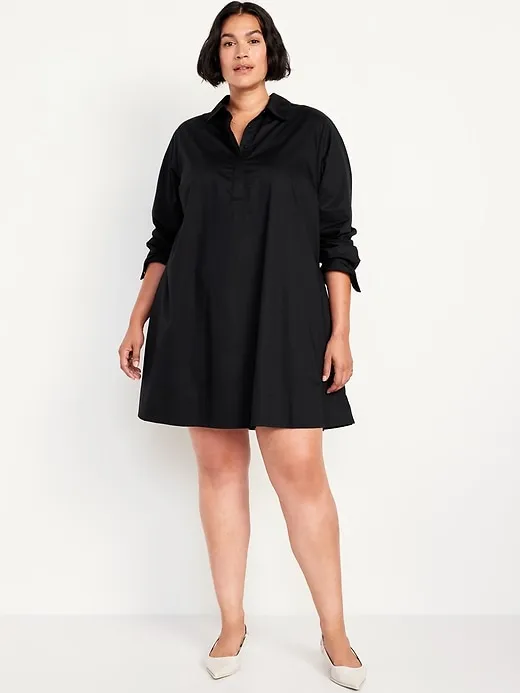 Loose Mini Shirt Dress