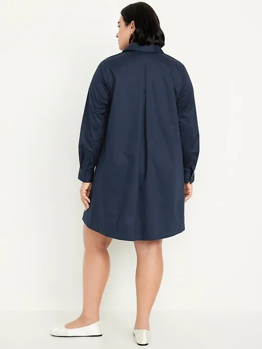 Loose Mini Shirt Dress