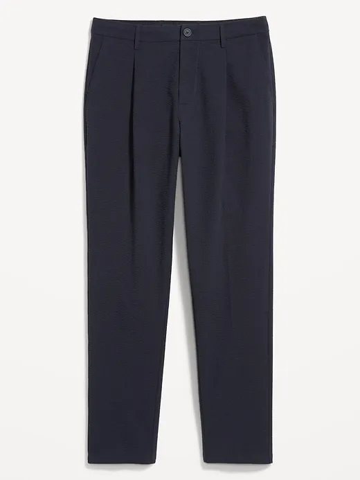 Loose Taper Seersucker Pants