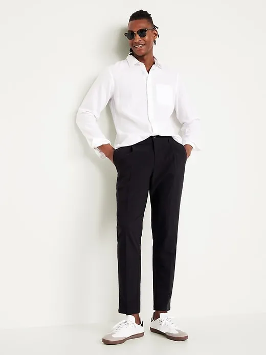 Loose Taper Seersucker Pants