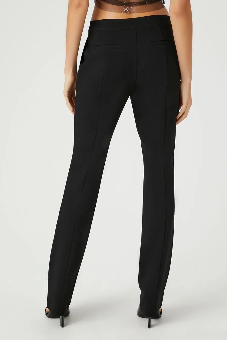 Low-Rise Straight-Leg Pants