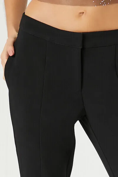 Low-Rise Straight-Leg Pants