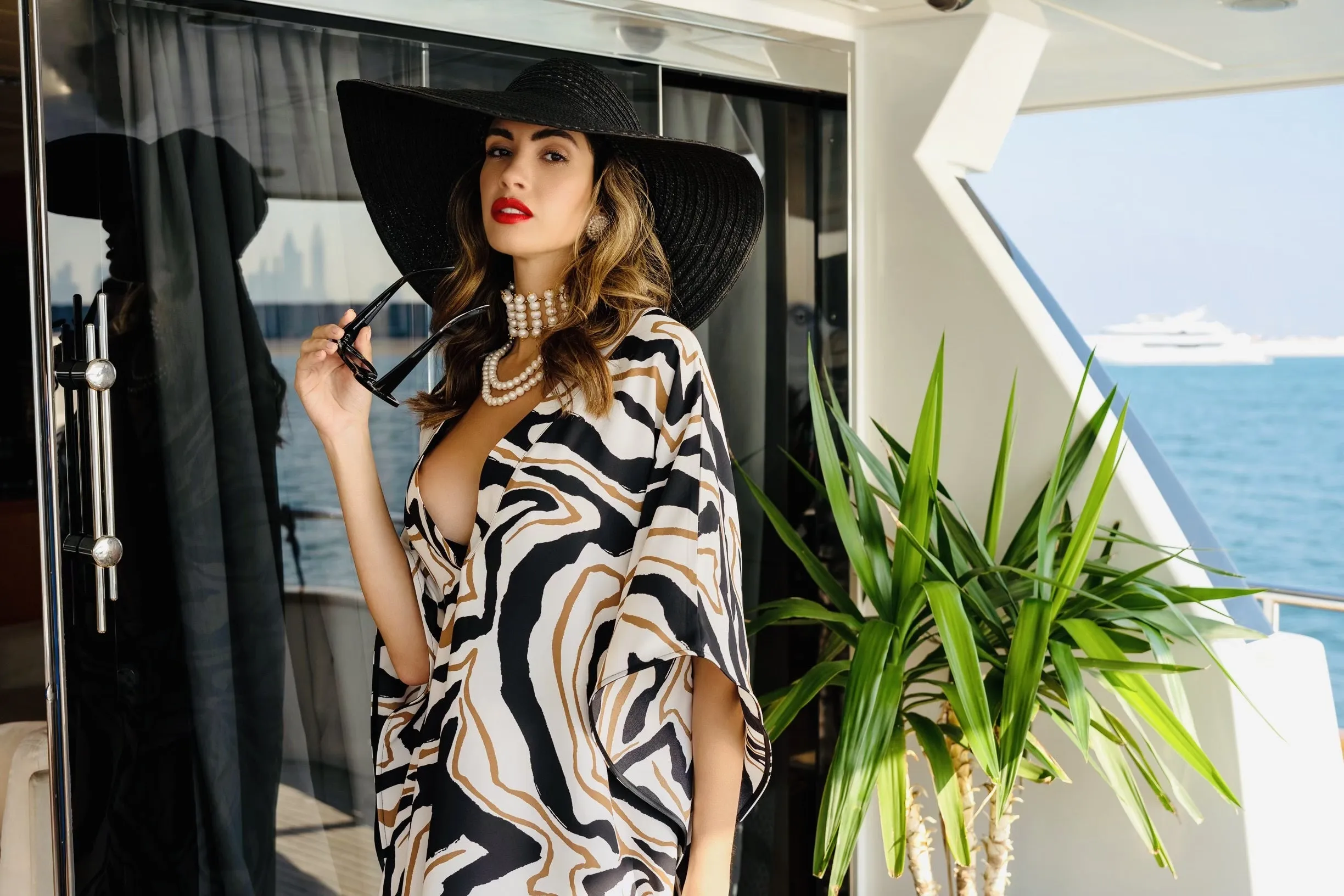 Luxury Premium Persian Silk Digital Printed Women's Long kaftan