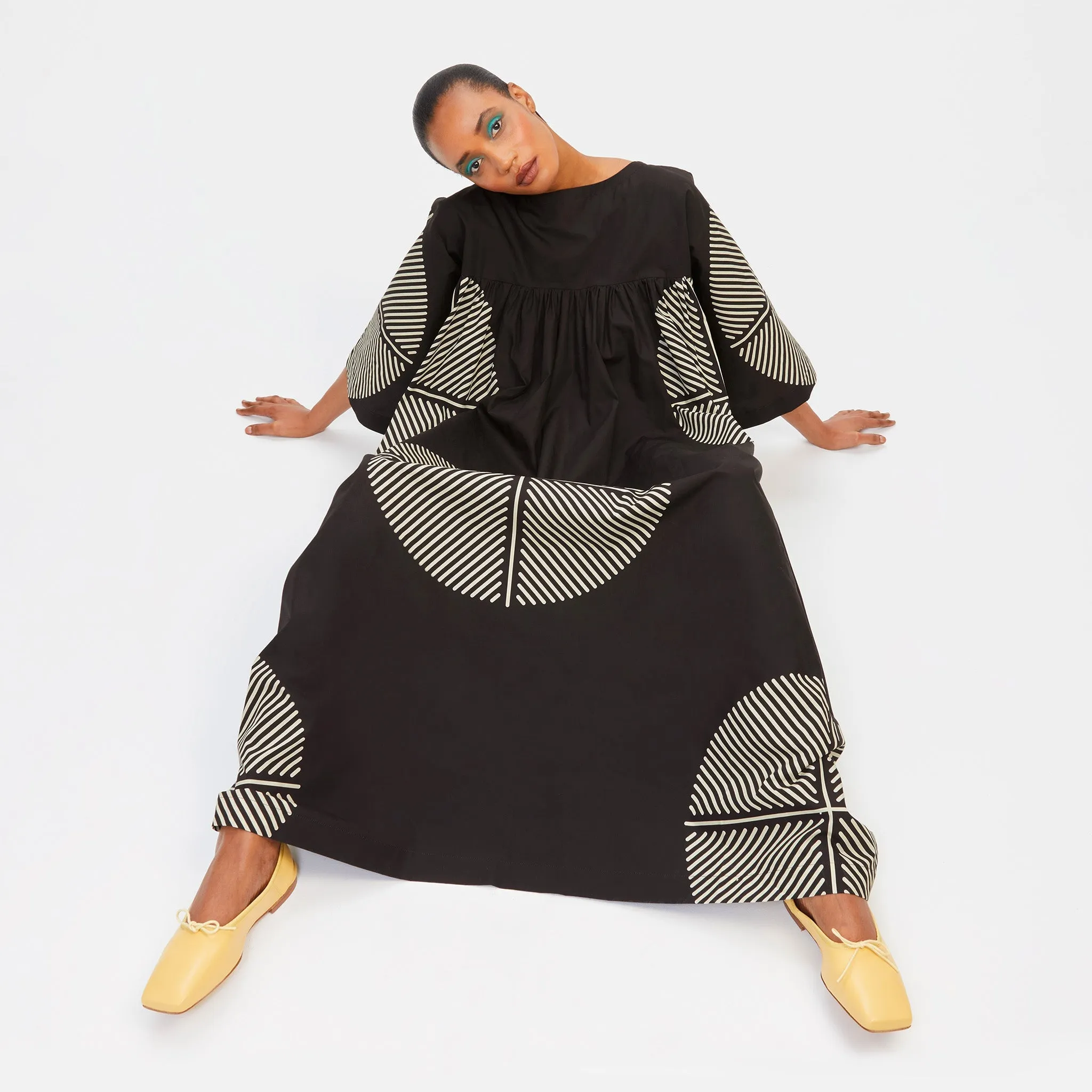 Luxury Rayon Cotton Blend Kaftan – Elegant, Beach Wear Women's Caftan