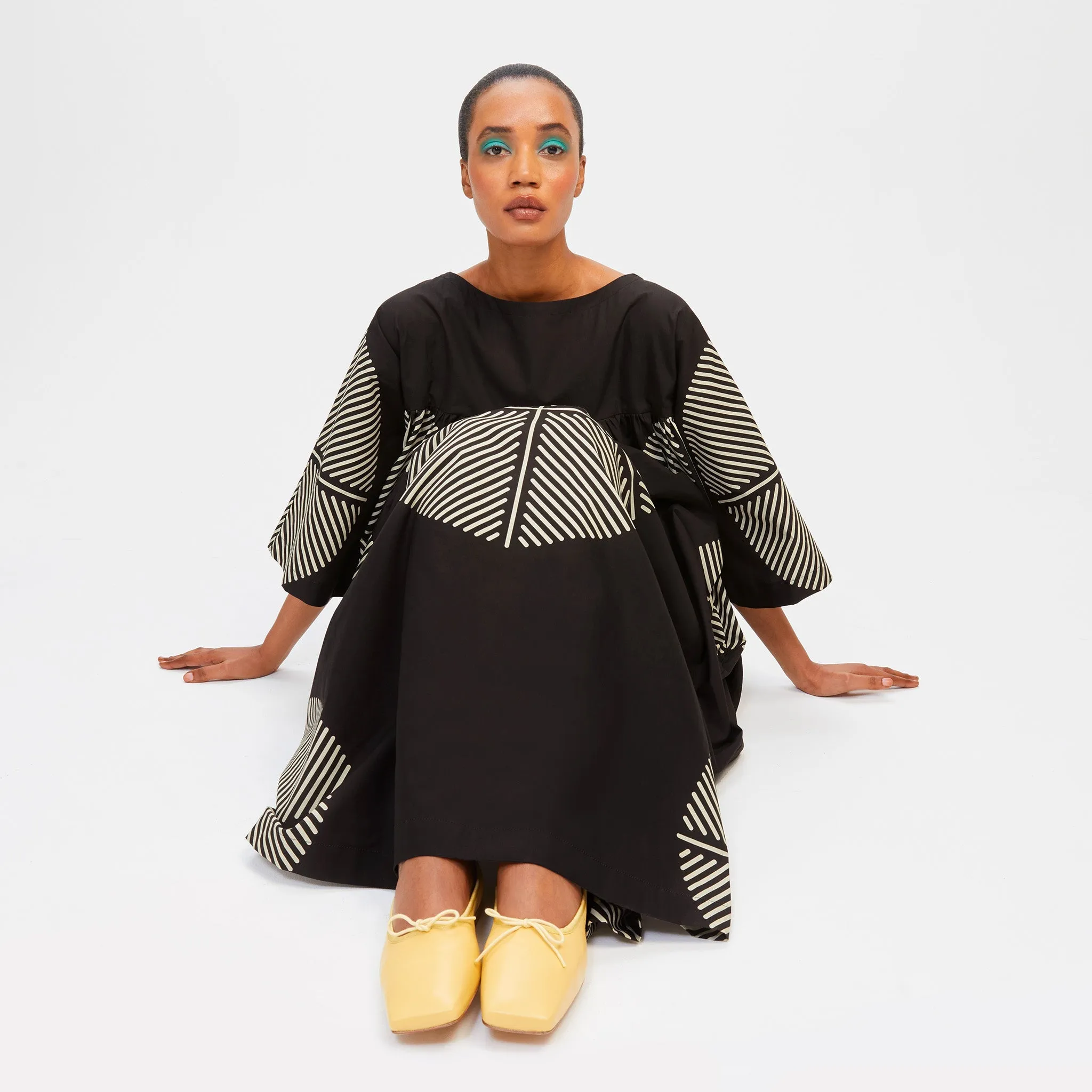 Luxury Rayon Cotton Blend Kaftan – Elegant, Beach Wear Women's Caftan