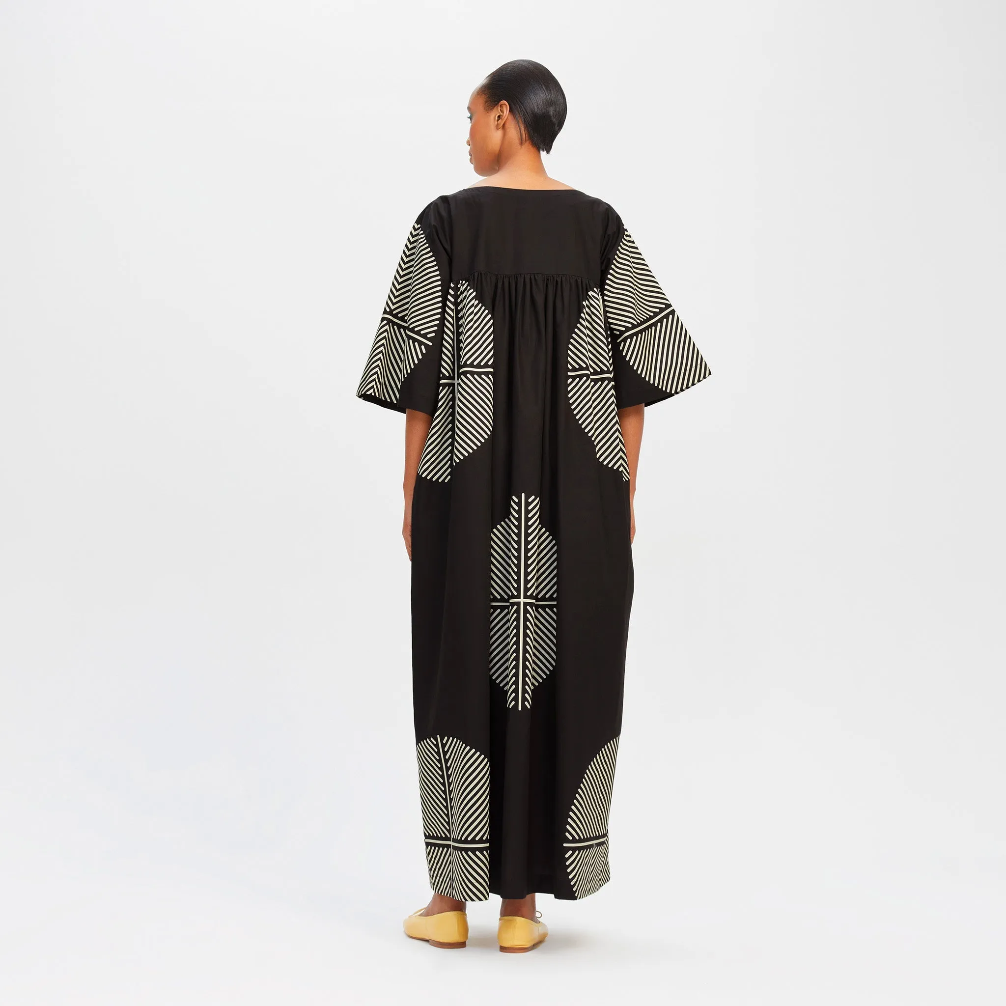 Luxury Rayon Cotton Blend Kaftan – Elegant, Beach Wear Women's Caftan