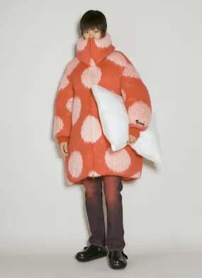 Marni Oversized Long Polka Dot Down Coat