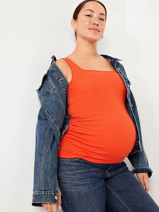 Maternity Square Neck Tank Top
