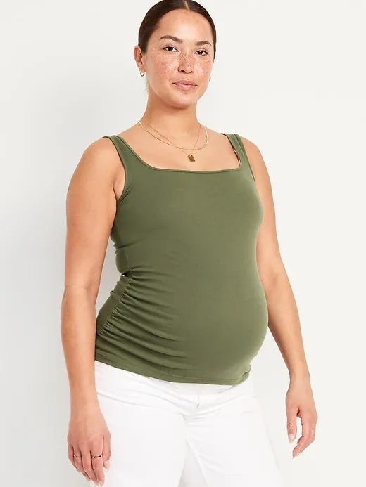 Maternity Square Neck Tank Top