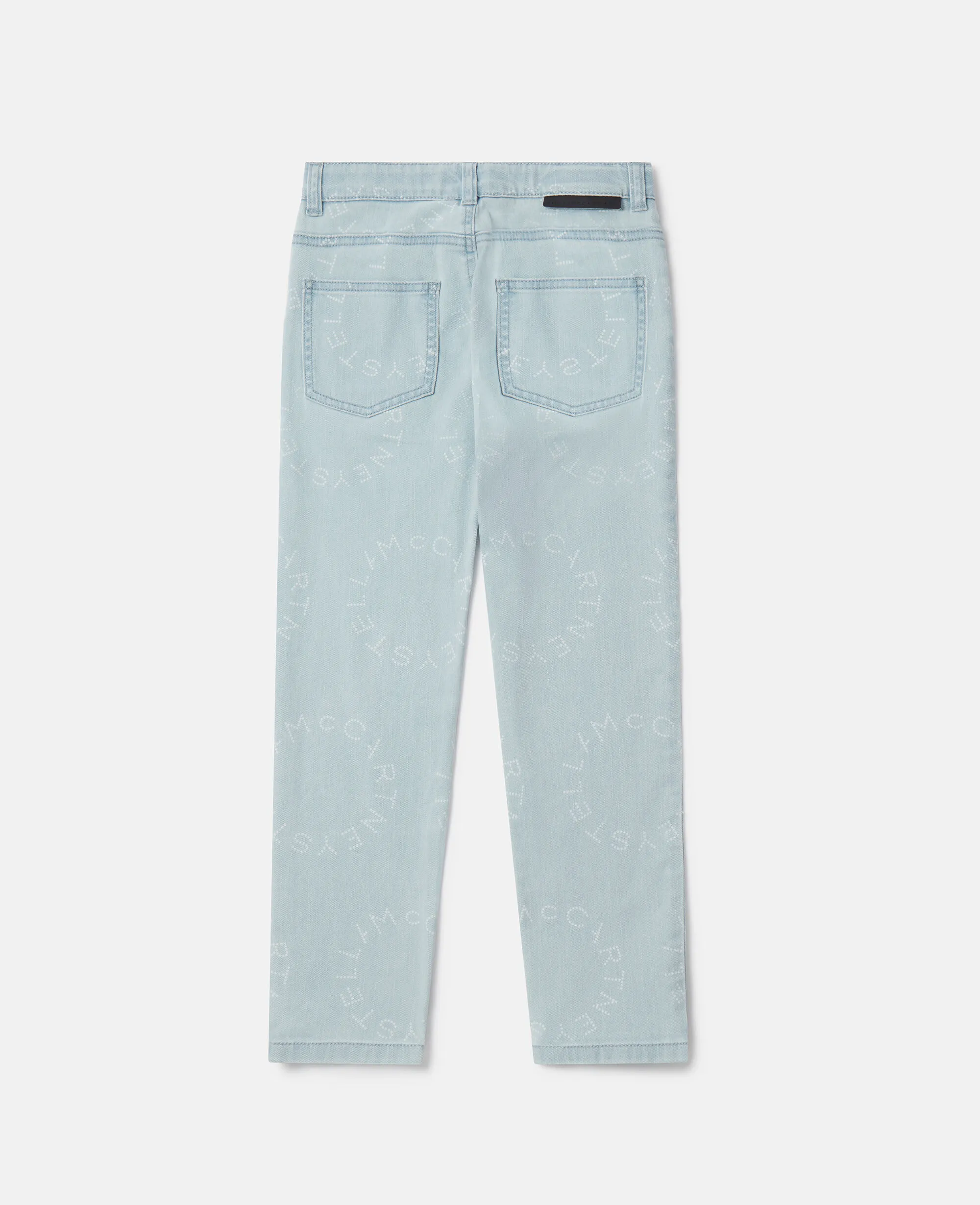Medallion Logo Straight Leg Jeans